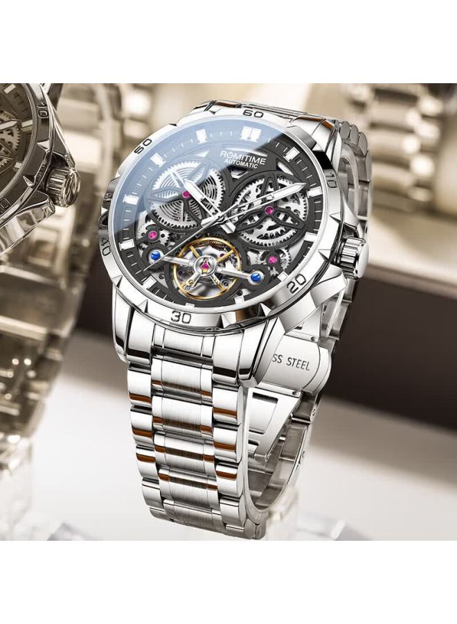 Romitime Men's Mechanical Watch, Fully Automatic Tourbillon Watch For Men, Swiss Certified, Qixi Festival Gift For Boyfriend - Image 2