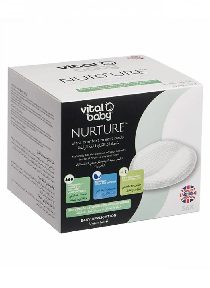 Vital Baby Vital Baby NURTURE ultra comfort breast pads (56pk)  - Image 1