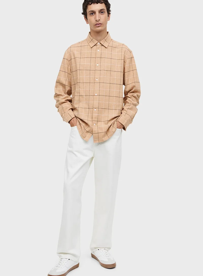 H&M Checked Regular Fit Shirt