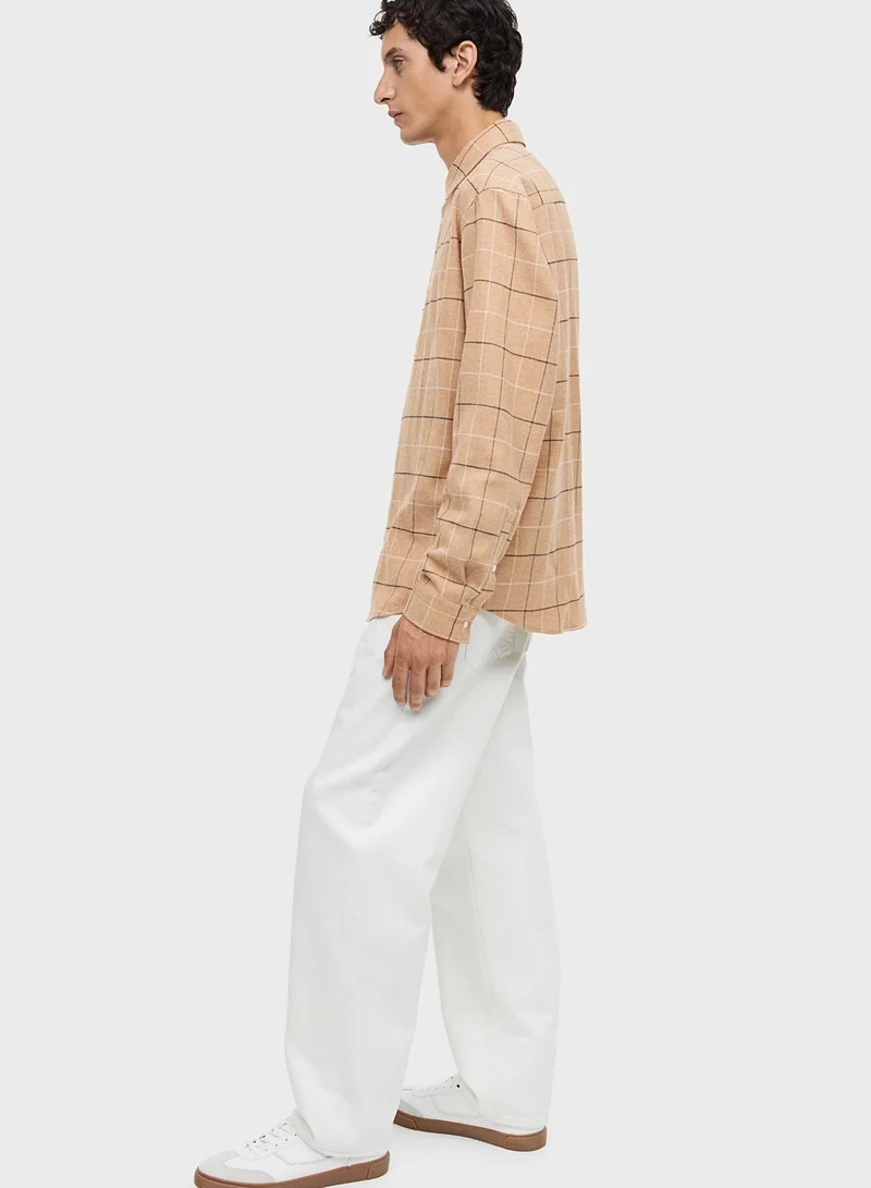 H&M Checked Regular Fit Shirt
