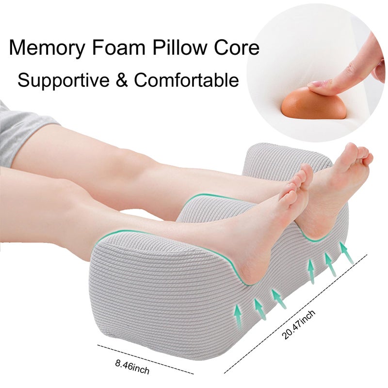 galactruly Leg Elevation Pillows For After Surgery,Leg Pillow Elevation Blood Circulation,Wedge Pillow After Knee Replacement Post Surgery,Elevation Pillow for Both Leg Swelling,Knee Pillow For Back Sleeping - Image 5