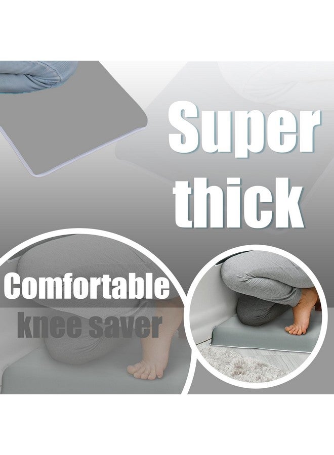 Supa Ant Baby Bath Kneeler and Elbow Rest Pad Set - The Only Certified Extra Thick Bathtub Kneeler with Built-in 5 Pockets Organizer - Bath Kneeling Pad for Bathing Baby with 8-Suction Cups (Gray) - Image 4