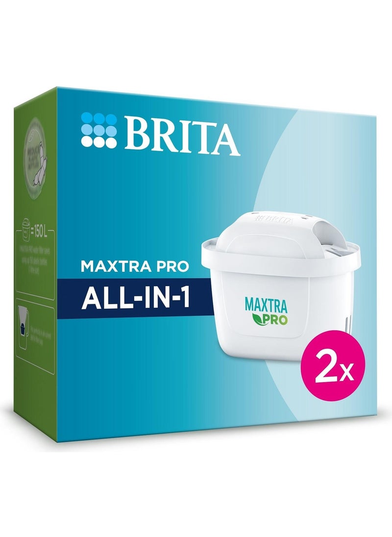 BRITA فلتر تنقية المياه البديل MAXTRA PRO ALL-IN-1، عبوة 2  - Image 1