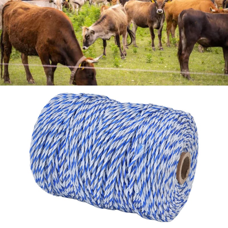 Electric Fence Polywire 3mm Steel Wire 200m Portable Conductive Rope High Voltage Weatherproof for Livestock - Image 4