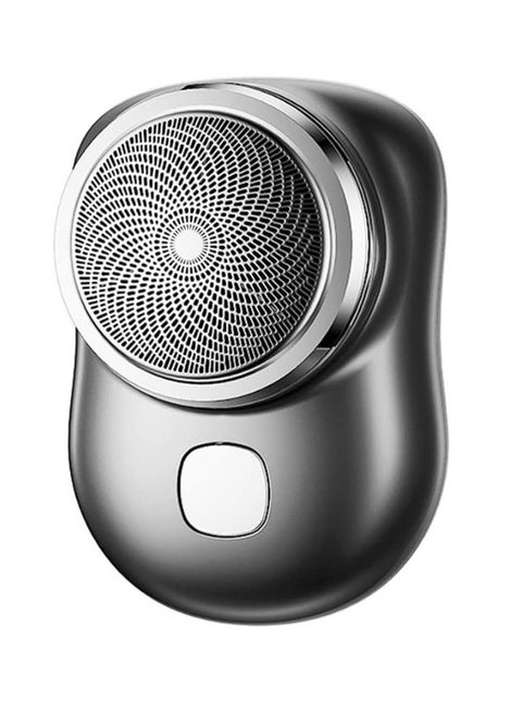 Portable Mini Electric Shaver for Men Wet and Dry Rechargeable USB Rechargeable One-Button Easy Charging - Black