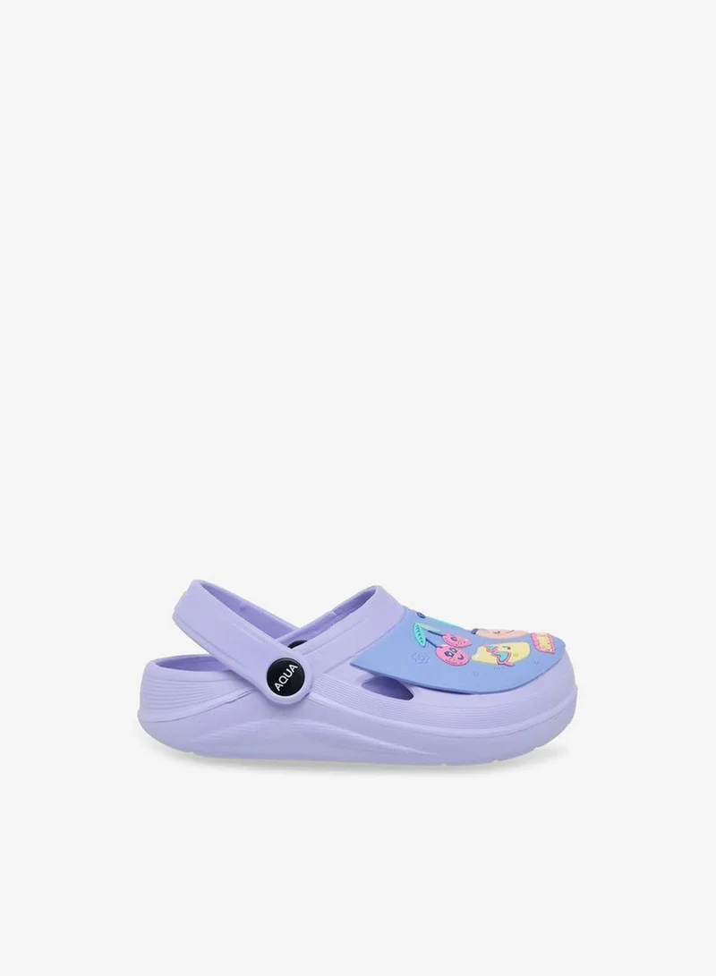 Aqua Girls Fruits Embossed Clogs