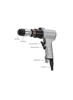سيلفرسي إن سي مسدس التنصت الهوائي M3-M12 300RPM آلة التنصت اليدوية الهوائية أداة التنصت الصغيرة آلة الحفر (مقبض مع حماية)  - Image 2