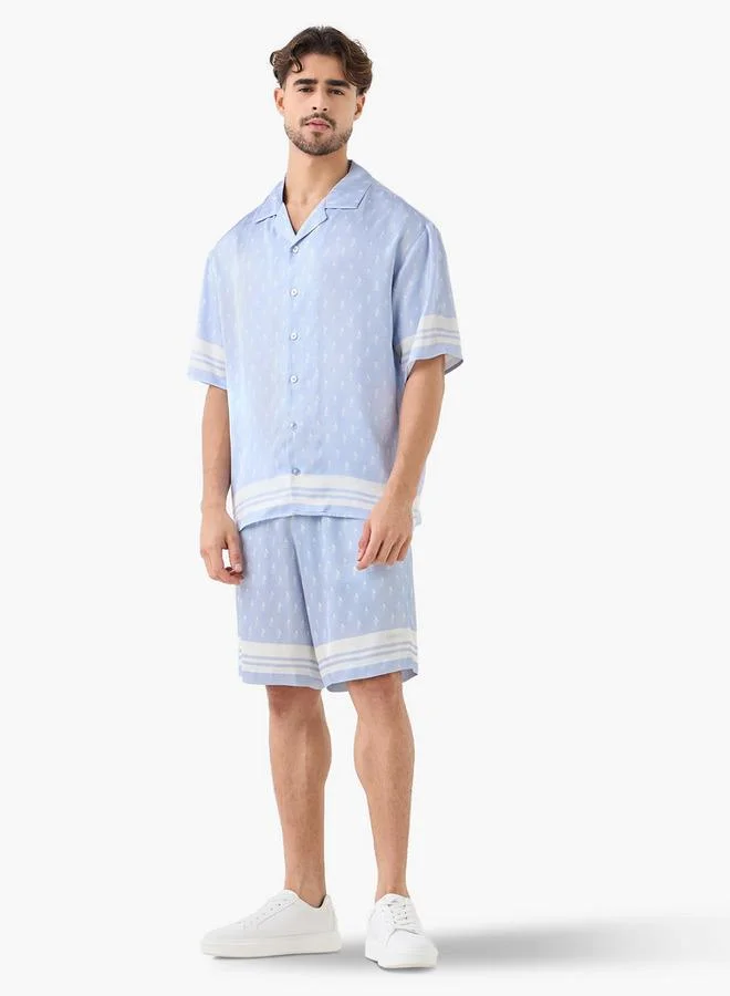 Emperor Emperor Printed Shorts with Flexi Waist and Pockets