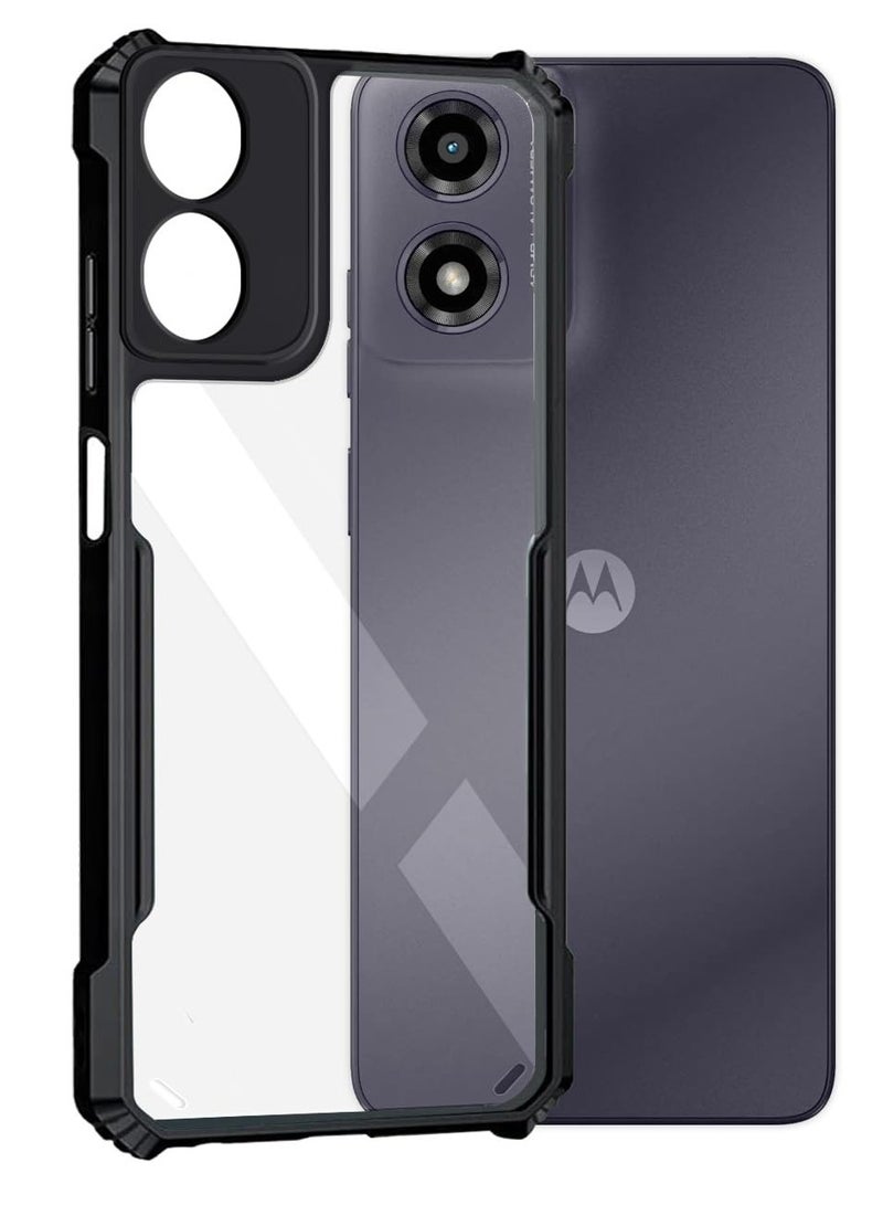 Case for Motorola Moto G04 Back Cover Crystal Clear Transparent Back Cover Full Camera Protection Case for Motorola G04 - Image 1