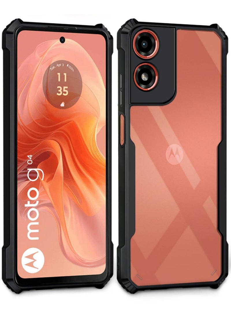 Case for Motorola Moto G04 Back Cover Crystal Clear Transparent Back Cover Full Camera Protection Case for Motorola G04 - Image 5