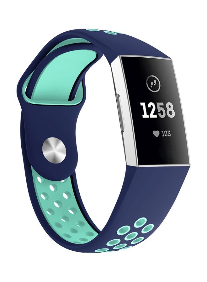 نيبمينينت سوار ساعة بديل لساعة فيتبيت تشارج 3 أزرق / أخضر - Image 2