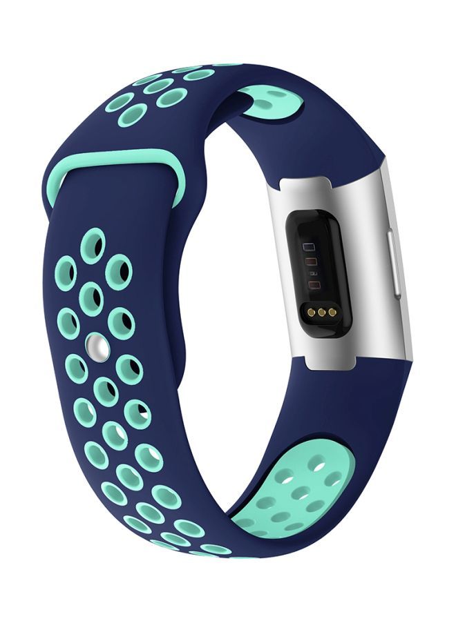 نيبمينينت سوار ساعة بديل لساعة فيتبيت تشارج 3 أزرق / أخضر - Image 4