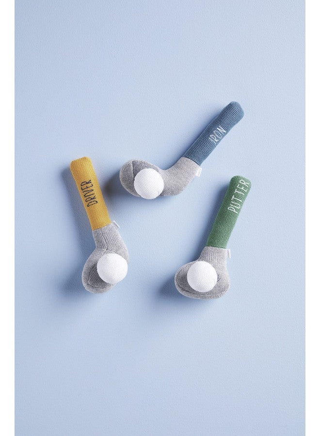 mud pie Children'S Goft Knit Rattle Yellow Driver Club - Image 2