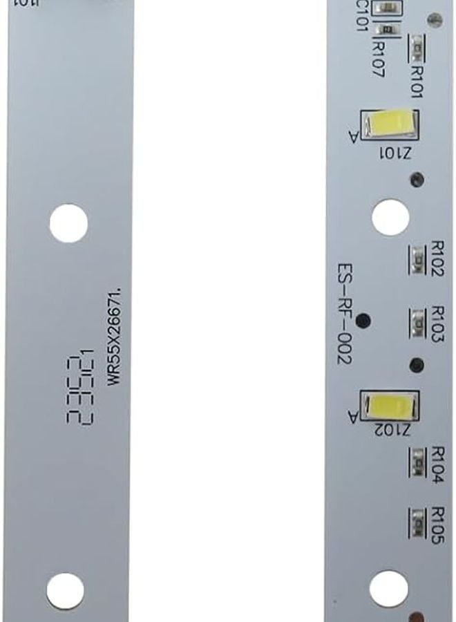 لوحة إضاءة LED لثلاجة جنرال إلكتريك بديلة WR55X26671 PS11767930 AP6035586 عبوة من قطعتين - Image 2