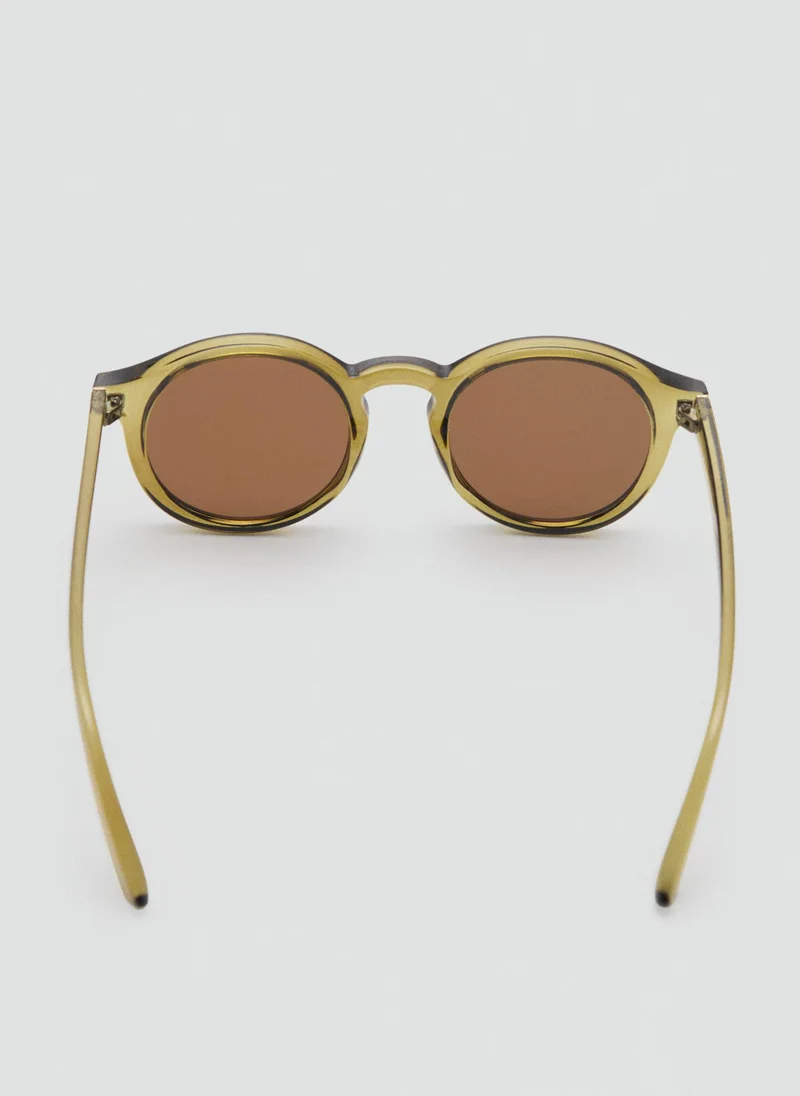 مانجو مان Round-Framed Sunglasses