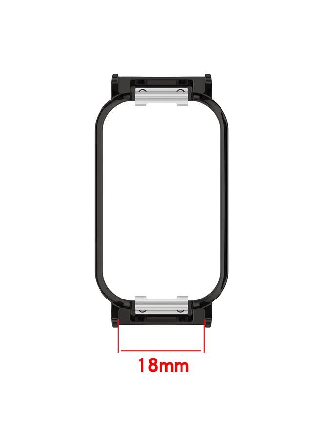 erorex For Xiaomi Smart Band 8 Active / Redmi Band 2 Metal Frame Watch Protective Case(Silver) - Image 3
