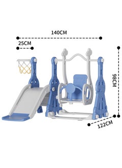 FULL JOY 3*1 Slide With Swing  + Basketball 140*122*98 CM  - Image 2
