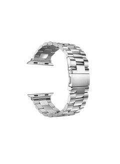 Generic Stainless Steel Watch Band For Apple Watch Series SE - 42/44mm - Silver  - Image 2