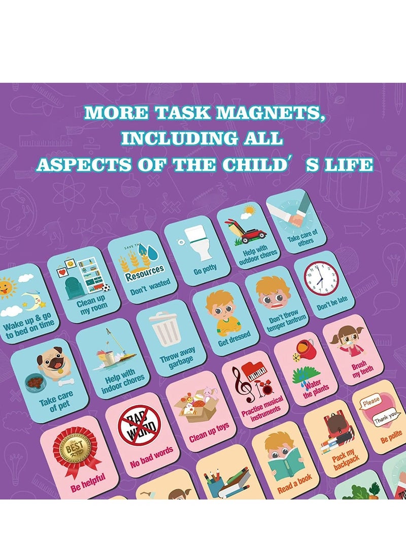Generic - Reward Chart Daily Routine Responsibility Chore Kids Kid at Home I CAN DO IT Behavior for Girls Encourages Good Behaviour (Pink) - Image 1
