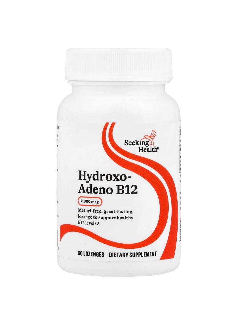 Seeking Health Hydroxo-Adeno B12, 2,000 mcg, 60 Lozenges