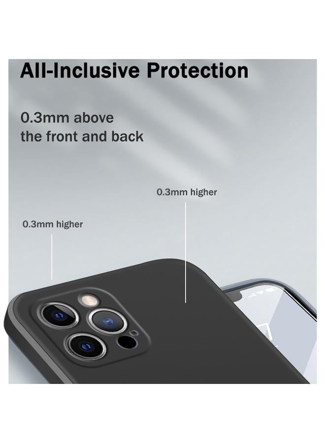 Zaboon Case For iPhone 12 Pro Solid Color Imitation Liquid Silicone Straight Edge Dropproof Full Coverage Protective Case - Image 4