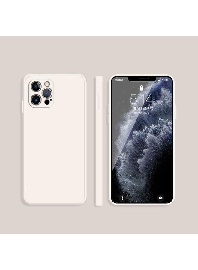 Zaboon Case For iPhone 12 Pro Solid Color Imitation Liquid Silicone Straight Edge Dropproof Full Coverage Protective Case - Image 1