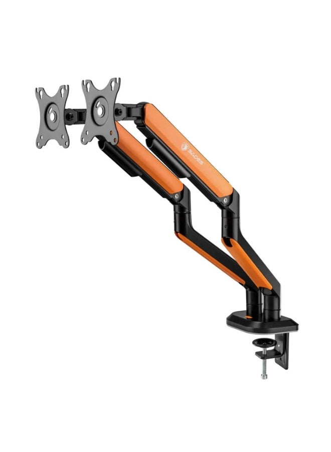 Sades Apep RGB Dual Monitor Mount Arm for Gaming & Office Arm Fit Screen Size 17"-32" - Orange - SA-MS02 - Image 2