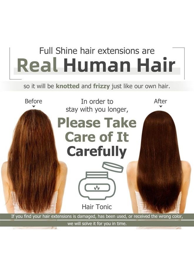 Full Shine Blonde Clip in Hair Extensions Highlights Human Hair Clip in Extensions Ash Blonde Mix Bleach Blonde 8 Pcs 120 Grams Pu Clip in Human Hair Blonde Remy Hair Extensions Straight 12Inch 