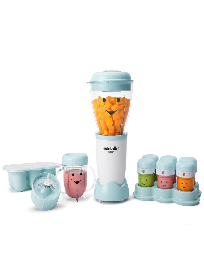 NutriBullet NBY-50100 Baby Complete Food-Making System, 32-Oz, White, Blue, Clear - Image 1