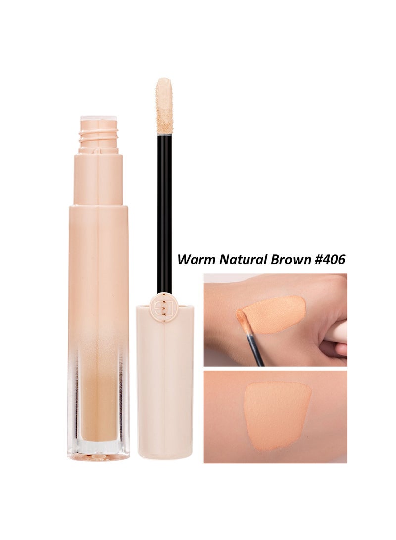 Generic Full Coverage Concealer, Lightweight Long Lasting Waterproof Under Eye Concealer, Brightening Highlighter for Women & Girls 2.5ml  - Image 1