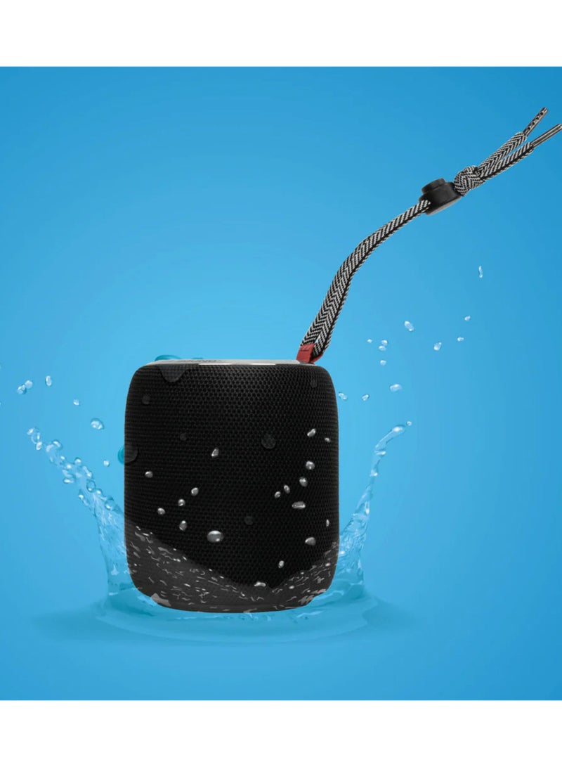 مونستر مكبر صوت S110 Superstar محمول بتقنية البلوتوث، مقاوم للماء بمستوى IPX5، منفذ شحن USB-C، سعة بطارية 1500 مللي أمبير/ساعة - أسود - Image 4