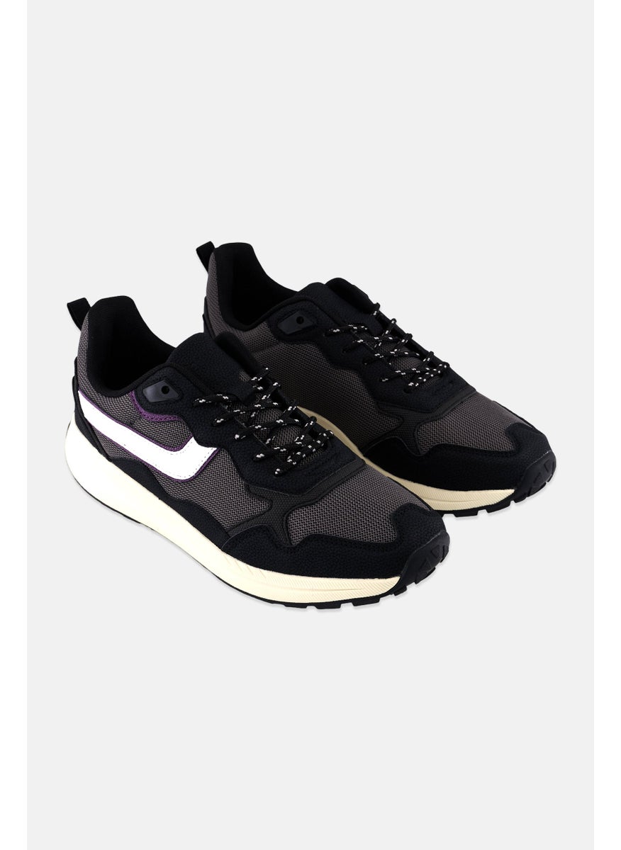 Algspar Men Lace Up Casual Shoes, Black  - Image 1