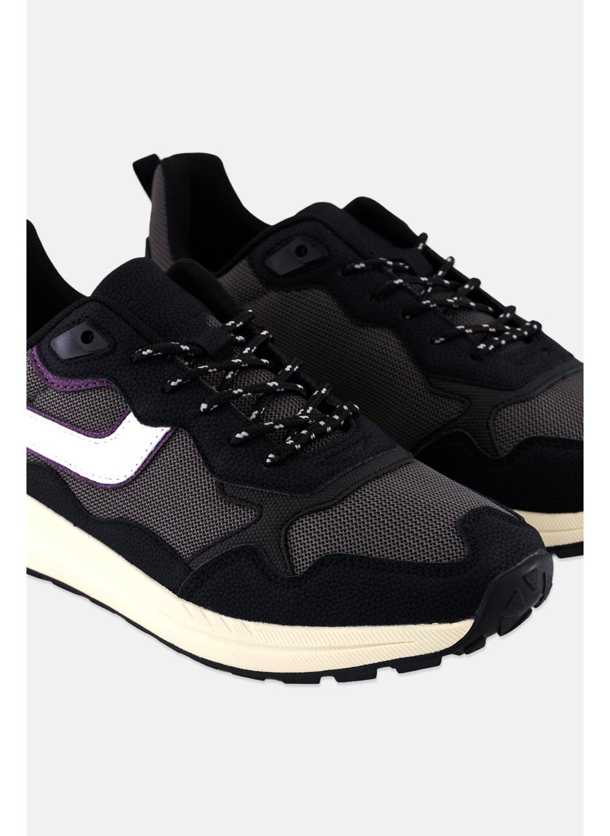 Algspar Men Lace Up Casual Shoes, Black  - Image 3