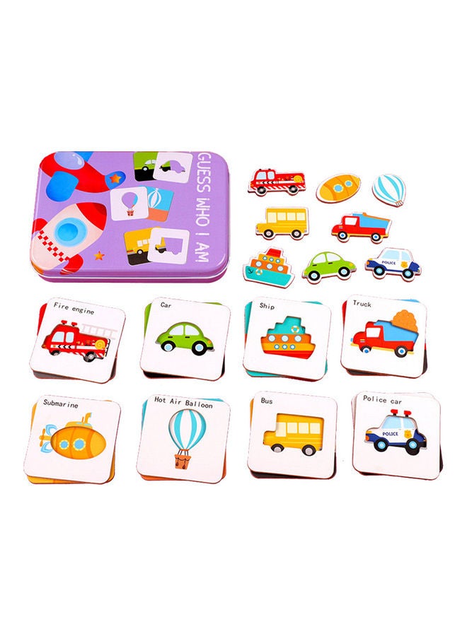 Vehicle Pairing Card Puzzle Set