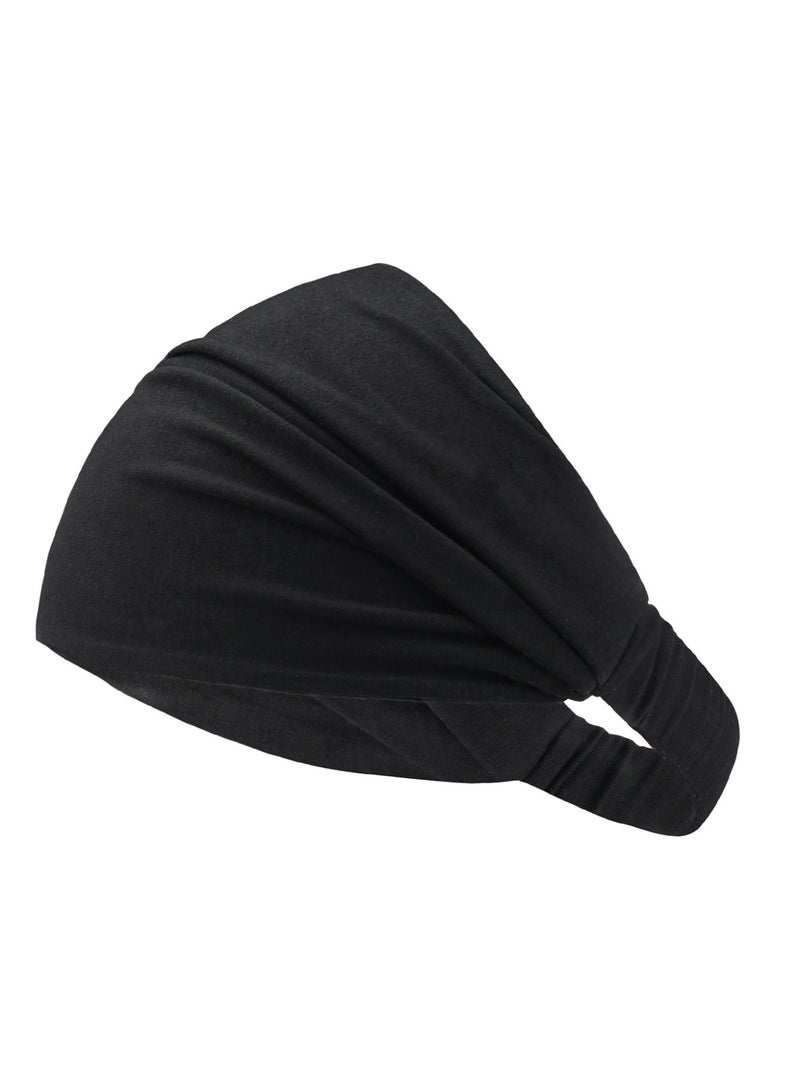 Hijab Scarf Solid Headwear Hijab Scarf for Travel Soft Cotton Crepe Crinkled Head Wrap Turban for Woman  - Image 2