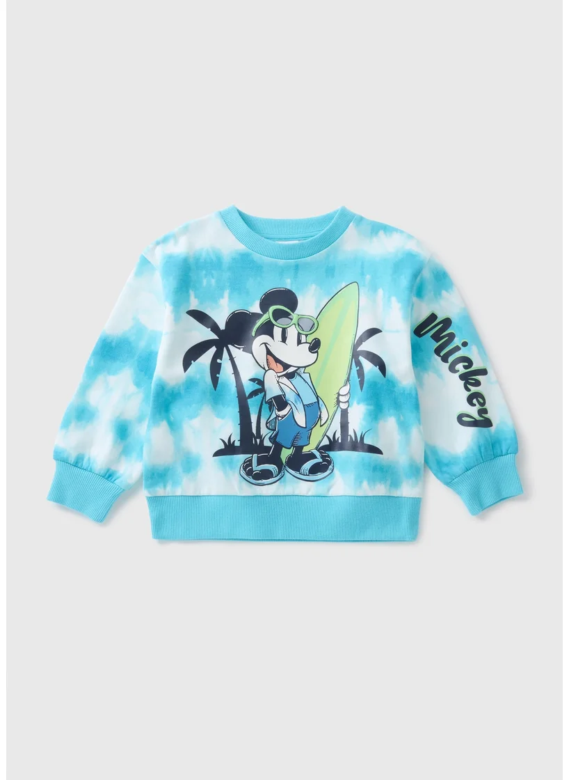 Matalan Boys Blue Mickey Mouse Sweatshirt