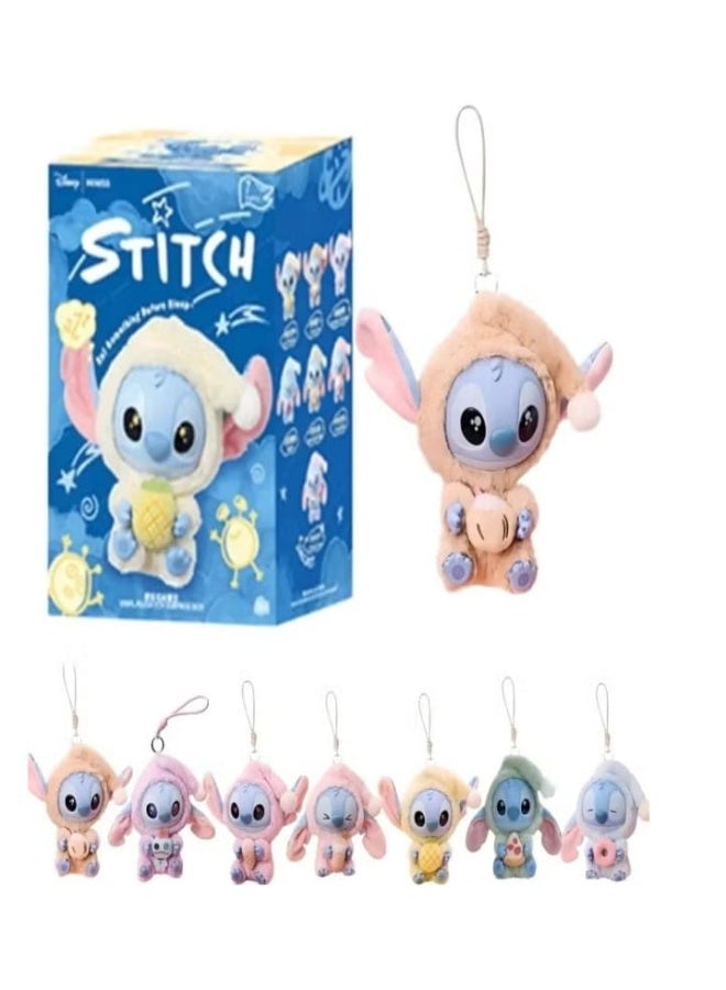 Stitch's "Eat Something Before Bed" series - a sealed box containing a premium cotton necklace