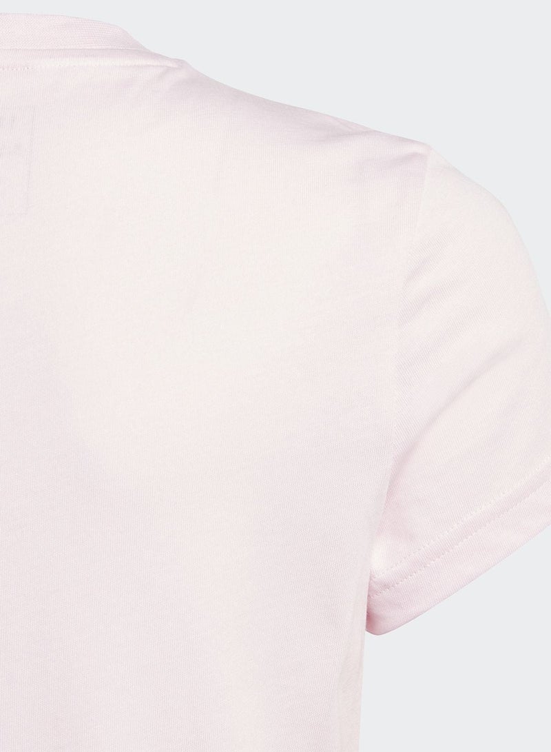 Adidas G Bl T Pink Training T-Shirts 7-8Y - Image 4