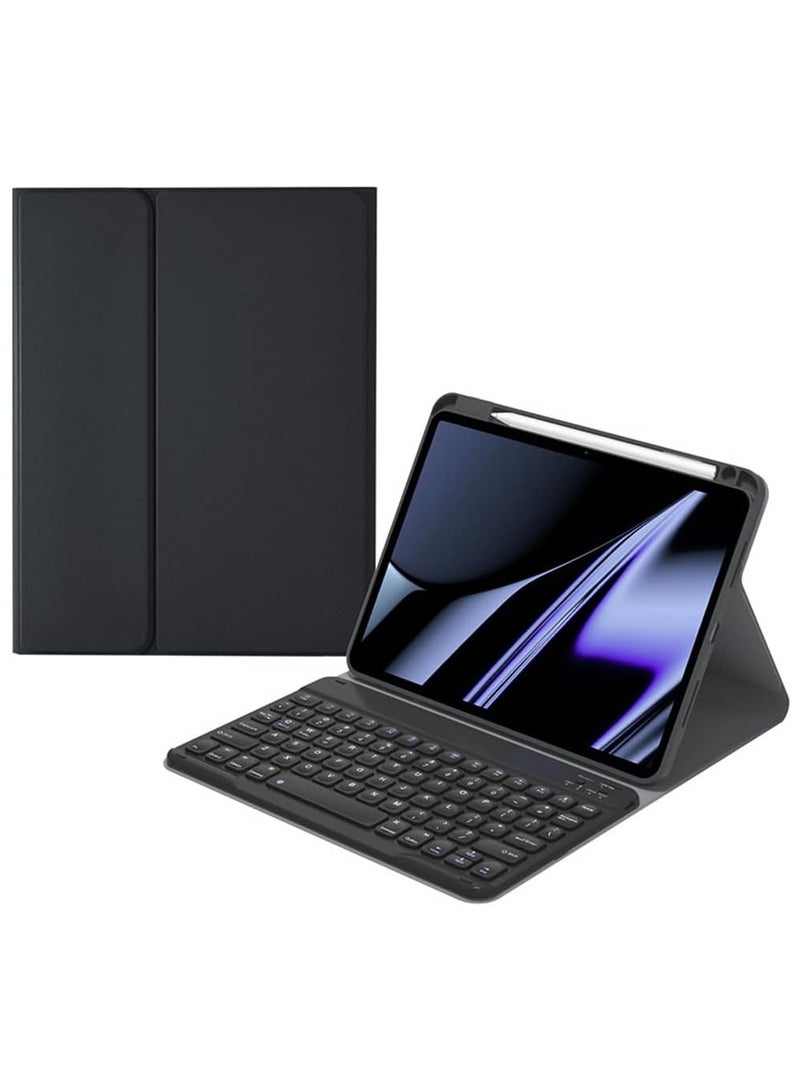 ELTRAZONE ELTERAZONE iPad Air 5 / iPad Air 4 Keyboard Case with Pencil Holder - Soft Cover with Magnetically Detachable Bluetooth Keyboard for 10.9 inch iPad Air 5th Gen/iPad Air 4th Gen, Black - Image 1