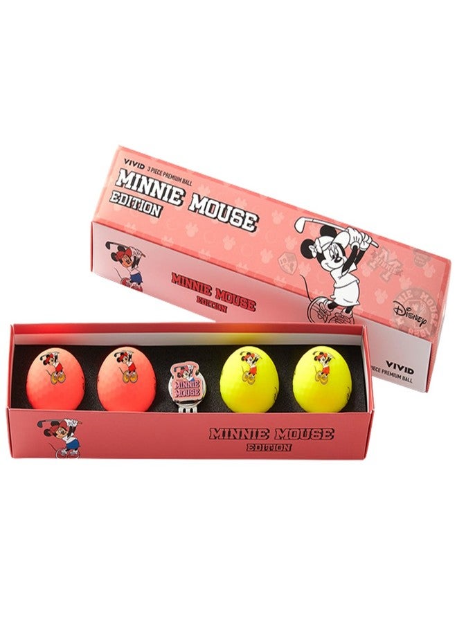 Volvik Vivid Collector Disney Golf Ball Gift Sets (4 Pack) (Minnie Mouse Golf) - Image 1