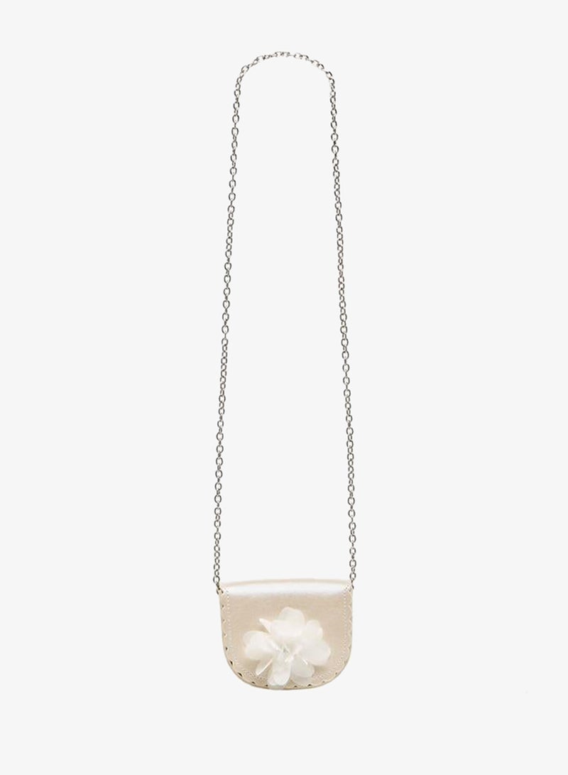 Flora Bella By Shoexpress Floral Applique Crossbody Bag with Chain Strap - Image 3