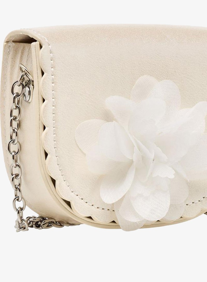 Flora Bella By Shoexpress Floral Applique Crossbody Bag with Chain Strap - Image 5