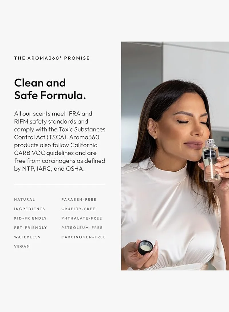 أروما 360  مزيج زيوت عطرية إكسهيل - زيوت معط Hotel Inspired for Luxury Essential Oil Diffusers - Aromatherapy Scent Diffuser Oil - Lavender, Eucalyptus, and Lemonرة مستوحاة من الفنادق الفاخرة - زيت ناشر للروائح العطرية - لافندر، شجرة الكينا وليمون