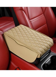 MOTRK MOTRK Car Center Console Cover with Leather Side Pockets, Armrest, Car Accessories Car Armrest Booster Pads, Car Armrest Cover Protector, Car Armrest Car Interior Accessories  - Image 1