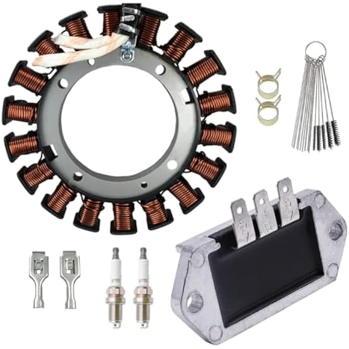 Rebuiman 237878-S, 237878 15/20 Amp Stator w/41 403 10-S Voltage Regulator Fit for Kohler CV11-CV15 CV18-CV22 K482 K241 Lawn Mower Tractor - Image 1