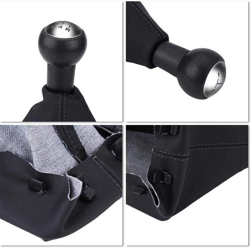 Tbest Gear Stick Boot for Car,307 Gear Knob,Gear Shift Knob Gaiter Boot,5 Speed Gear Shift Knob Gaiter Boot Kit for 307 308 607 608 C3 C5 C3 Shift Boot Cover Gear Stick Boot - Image 5