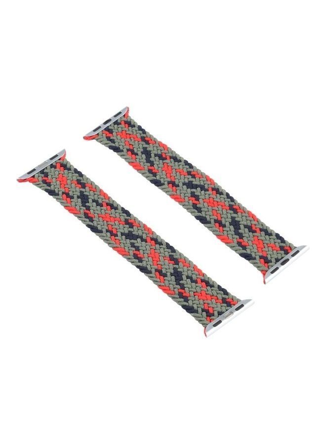NIBEMINENT Replacement Watchband For Apple Watch Green Camouflage - Image 2