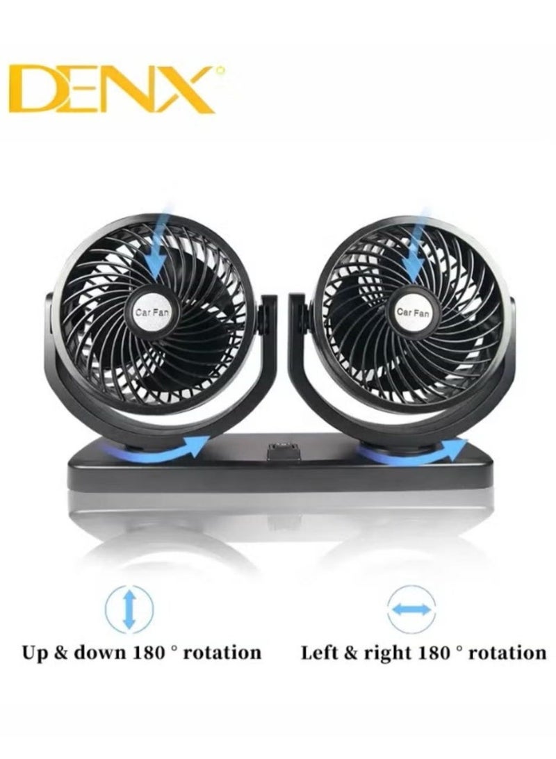 Denx Car Fan With A Strong Performance That Guarantees The Distribution Of Air In Two Directions - Image 4