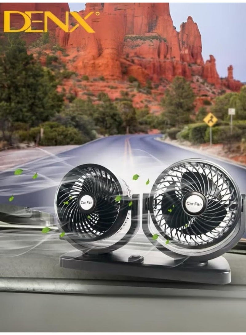 Denx Car Fan With A Strong Performance That Guarantees The Distribution Of Air In Two Directions - Image 2