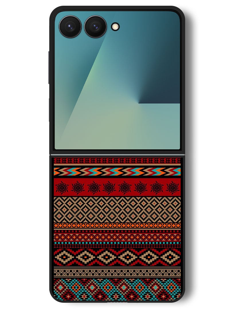 Theodor Case Compatible with Samsung Galaxy Z Flip 7 - 6.9 Inch Protection Shockproof Bumper Cover Patterns - Image 1